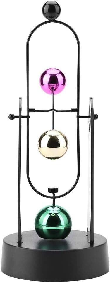 1 stycke färgglad boll permanent rörelseinstrument, elektrisk