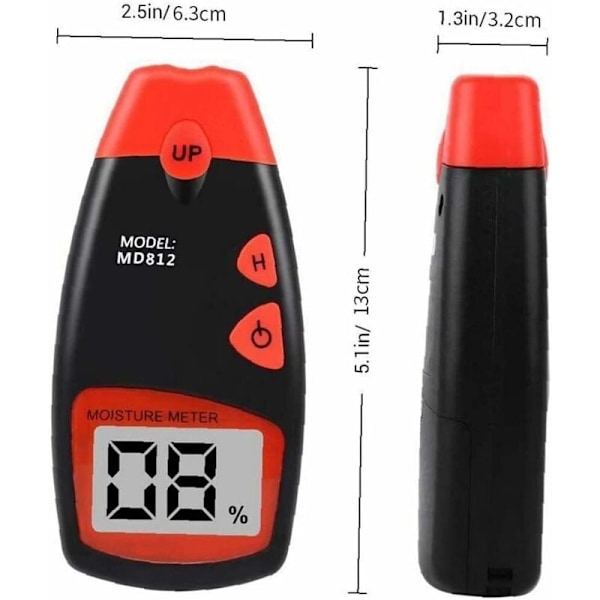 Pologmase 5-pak veggtermometer, romtermometer, innendørs tretermometer for kjøkken, drivhus, måletermometer