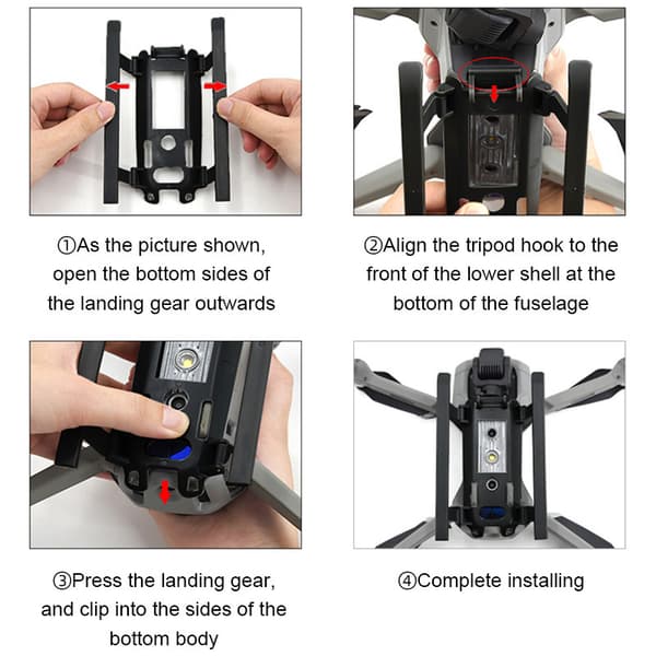 Passer for Dajiang DJI Air 2S sammenleggbar høydeplattform