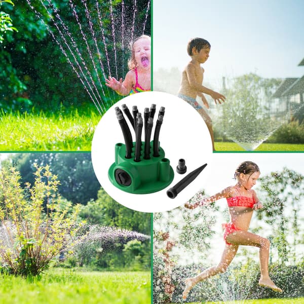 Helt Automatisk Hage Multi - Hode Sprinkler 360 Grader Blomst