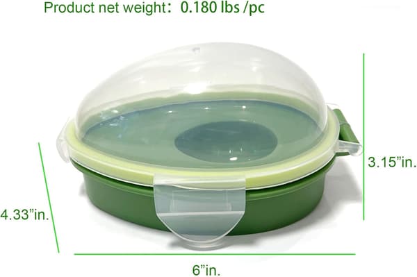 Matförvaringslåda för frukt, avokadobehållare - Grön