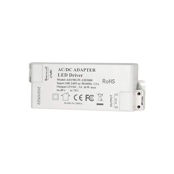 LED-transformator 48W drivrutin 12V