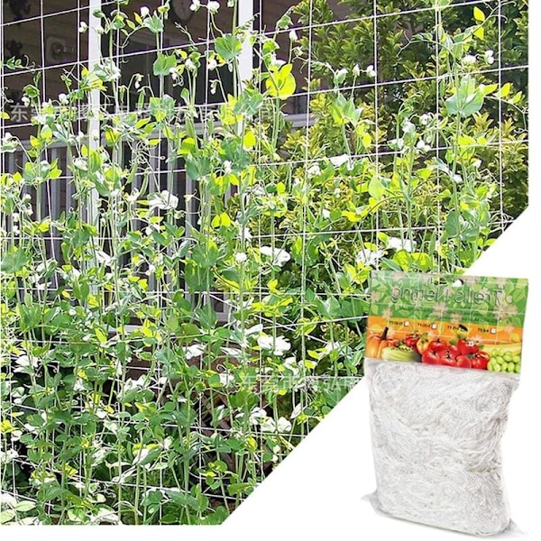 (1,67 m x 5 m) Klatreplante Net, Stort Maske Plante Støttenet, Polyethylen Klatrestativ Net, til Tomat