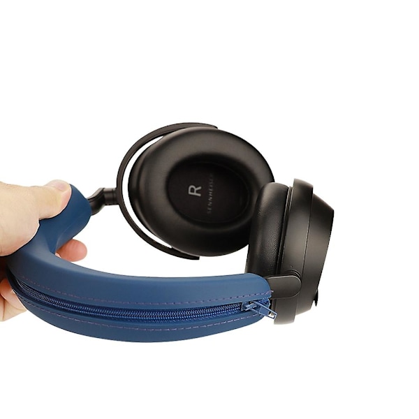 Blød silikonehovedbåndsbeskytter til Sennheiser Momentum 4 On-ear-hovedtelefoner, sort