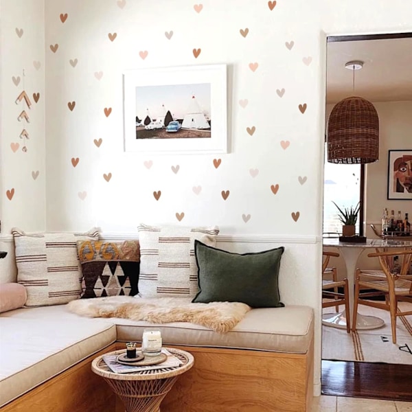 Boho Väggdekal för Flickrum 72 ST, (12 Ark)