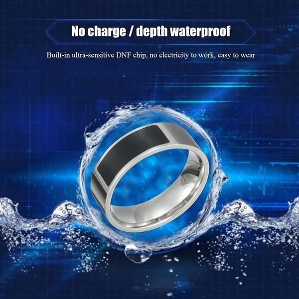 Smart Rings NFC Multifunksjonell Vanntett Intelligent Ring Smart
