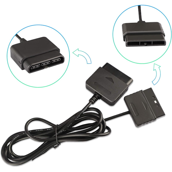 2-pack 1,8 m Förlängningskabel för PS2-handkontroll
