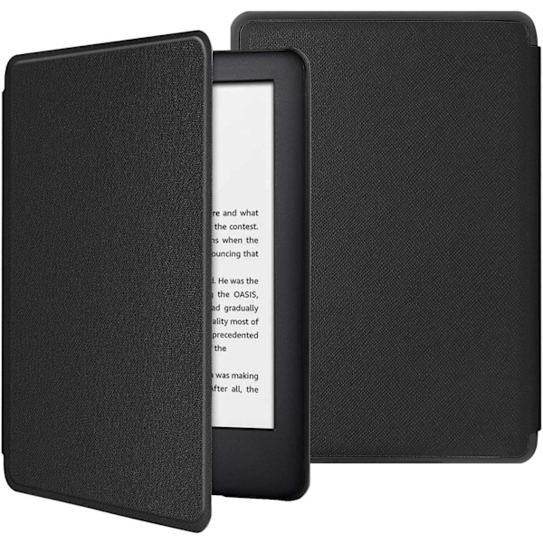Fodral Kompatibelt med 6 Tums Kindle All-New (11:e Generationen - Släppt 2024/2022), med Auto Sleep Wake-funktion (Svart)