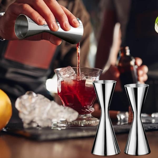 Cocktail Jigger for Bartender, Japansk Stil Dobbel Jigger med