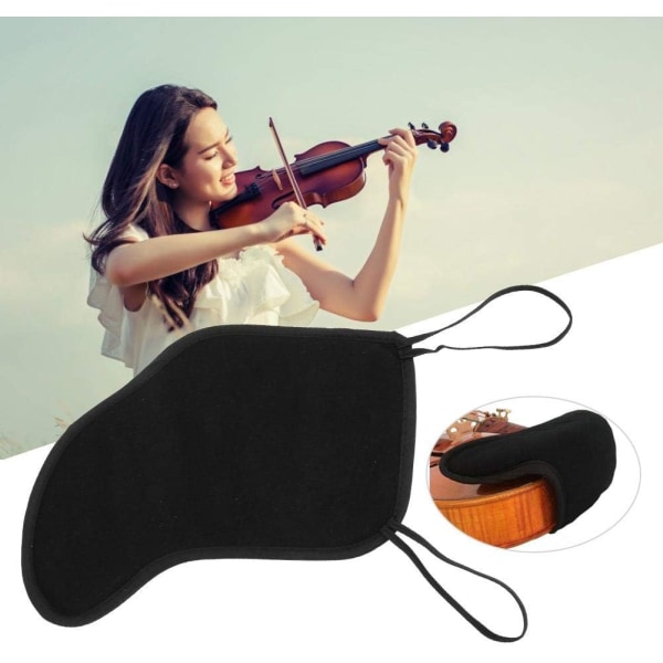 1 stk. 4/4-4/3 violin pudebeskytter, sort flangerpude til