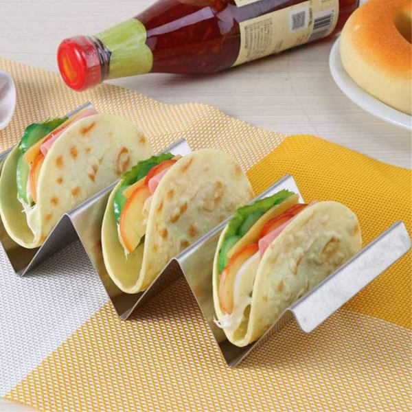 2-pak Taco Stativ Holder Taco Holder Rustfrit Stål Taco