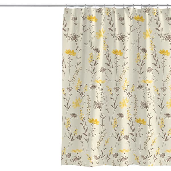 Duschdraperi 100x200cm Växter Blommor Tjock Polyestertyg Mi