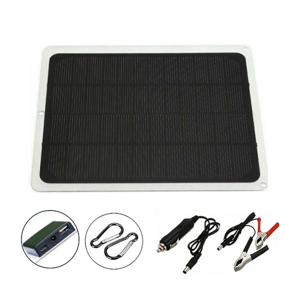 22w solcellepanel 12v trickle oplader batterioplader kit vedligeholdelsesbåd Rv bil