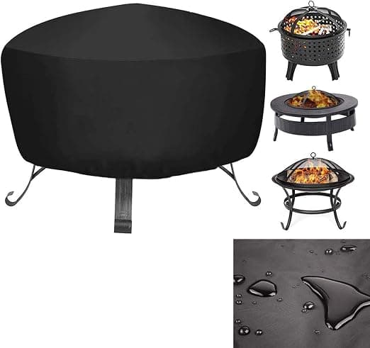 1 kpl 80*65cm pyöreä takan suojus, vedenpitävä ulkoterassi