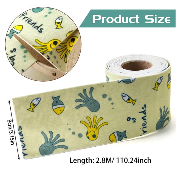 2 Ruller Vindusglass Absorberende Tape Selvklebende Vanntett