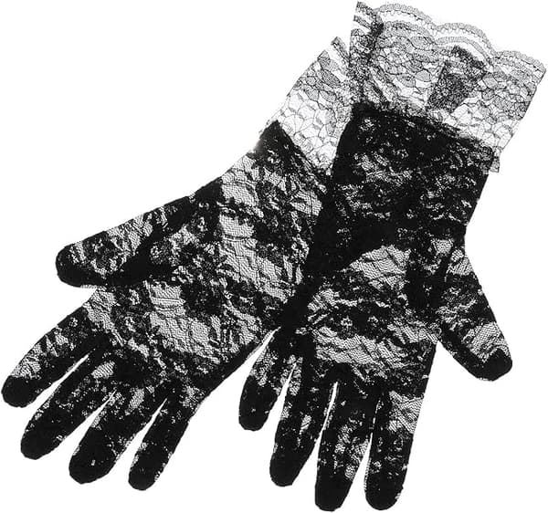 1 Par Blomsterblonder Handsker Brudehandsker Elegant Hilsen