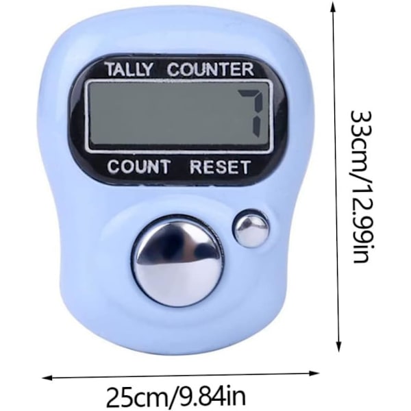 5 stk Mini LCD Digital Finger Tæller Elektronisk Hånd