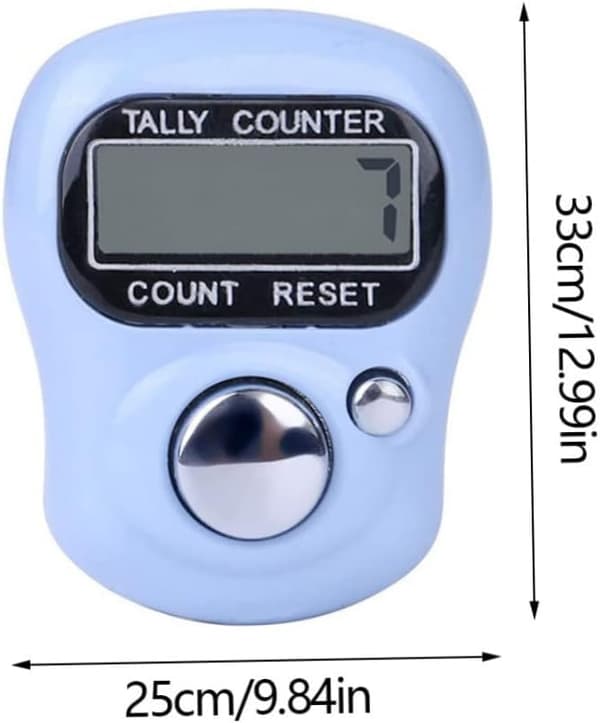 5 stk Mini LCD Digital Fingerteller Elektronisk Hånd