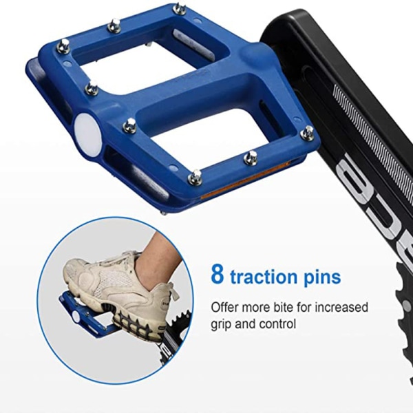 Par cykelpedaler, 9/16\" universal landsvägscykelpedal, 16
