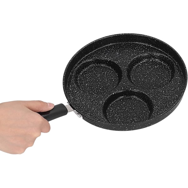 1 st ägg stekpanna 3 koppar pannkakspanna Non-stick metall järn