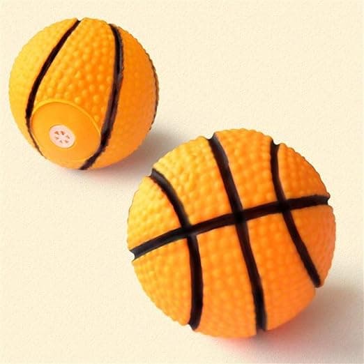 3-pack interaktiv hundleksak, pipande basketboll, hållbar