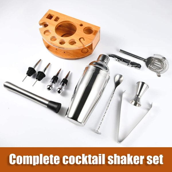 Cocktail Shaker med Stativ for å Blande Drikker, Gave til Menn