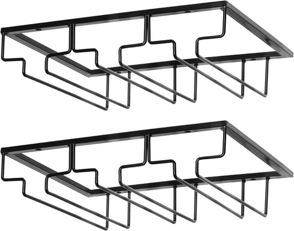 Vinglasstativ - Metal Under Cabinet Hængende Stemware Holder