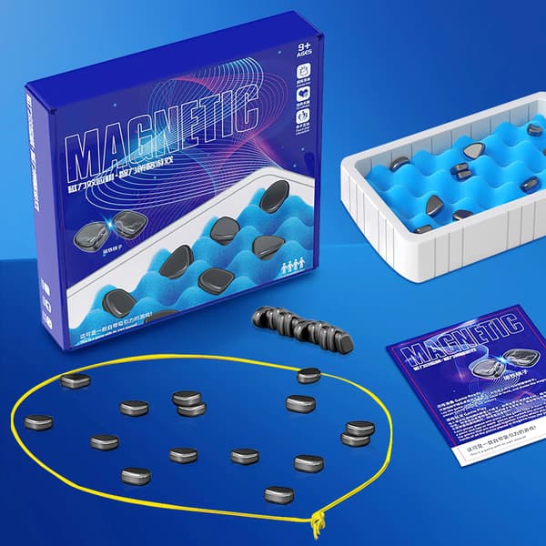 1 sæt magnetiske skakspil til familiemøder og ture