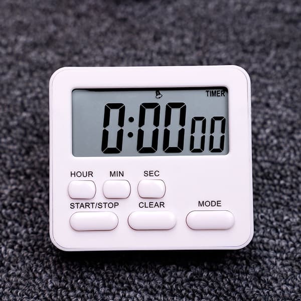 1 stk Timer, Køkken Timer Digital Timer med Stopur og
