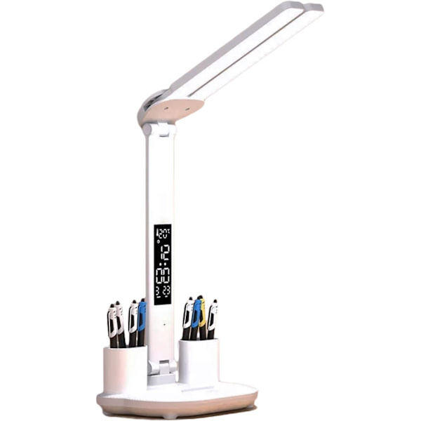 1 stativ bordslampa LED trådlös laddning USB touchkontroll bord