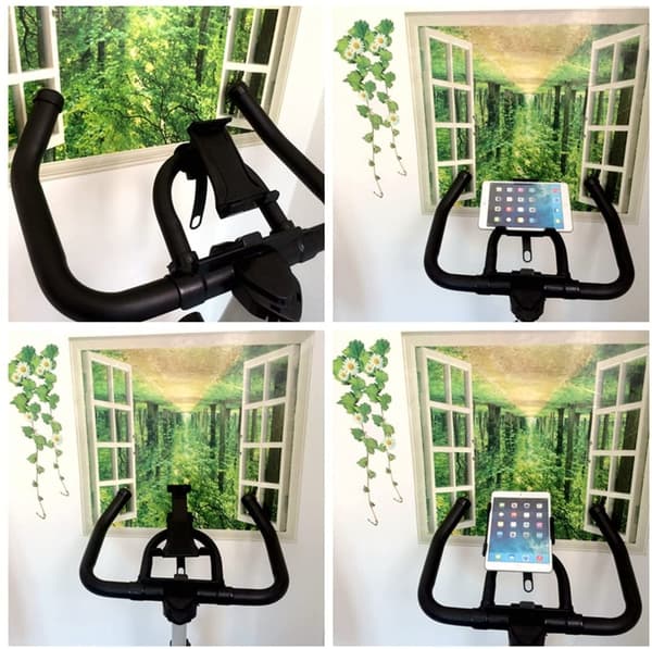 Indendørs cykel tablet montering mobiltelefon holder beslag stand