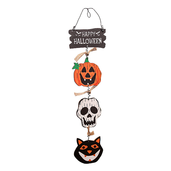 2 Halloween-aiheista piirrettyä riipusta, Halloween-kauhuhaamu kurpitsa