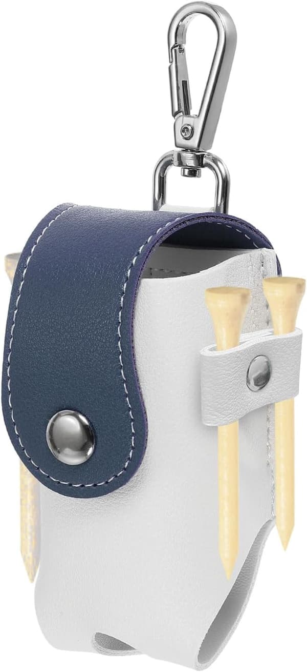 Golfbold Taljetaske, Golfbold Bærepose med Tee Holder, Spænde, Klips til Kvinder Mænd Bælte Golf