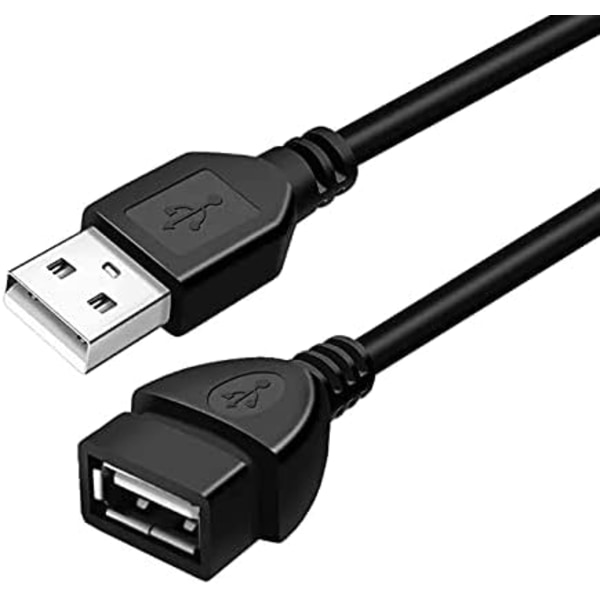 USB-portforlenger Hub Data Lader Strømledning USB 2.0 Forlengelseskabel 4-kjerne Datakabel Hann til Hunn 60/100/150cm