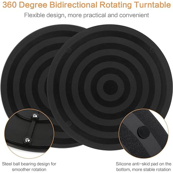 2 x 20 cm universaali pyörivä alusta 360° tuki 20 kg liukumaton teräs