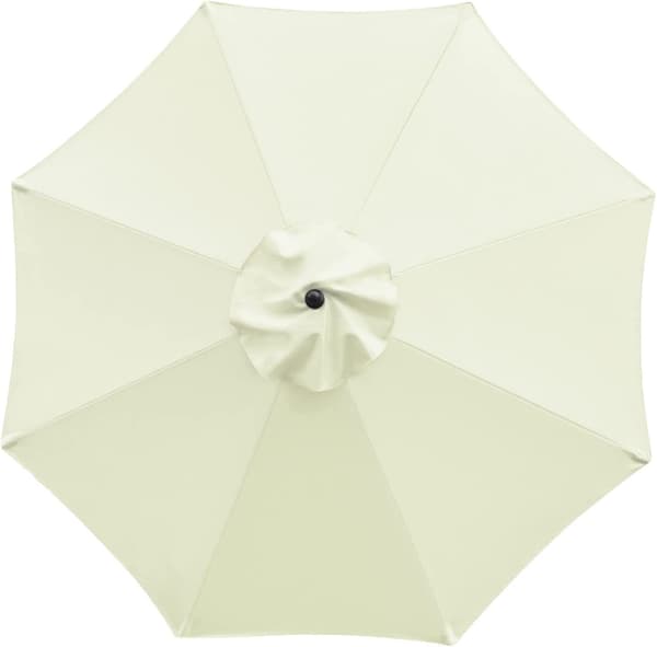 Diameter 2,0m * 6 ribben, (off-white), 1 förpackning med paraplyer, trädgård