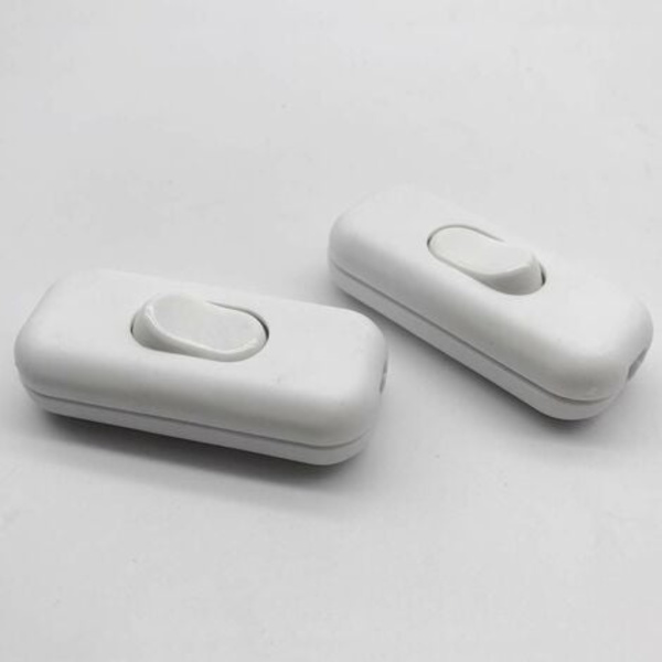 2 stk. Hvit Bi-Pole Inter Rocker Switch 6A 250V Rocker Switch Dimmer