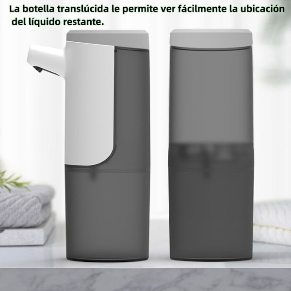 Automatisk Såpedispenser for Bad, Vannresistent Berøringsfri Veggmontert Dispenser, USB-Lading med Sensor Dispenser