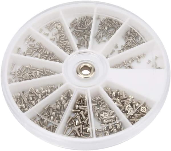 600 stk Mini Korsflade Skruer M1/M1.2/M1.4/M1.6 Rustfrit