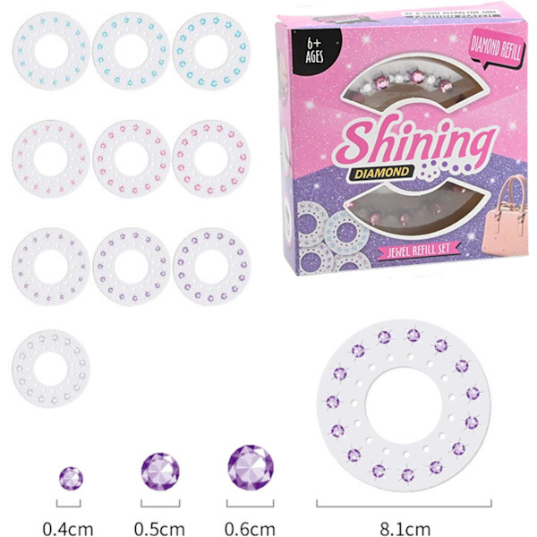 Bling Bling Hårpynt for Jenter, Jenteleker, Gave til Barne- og Bursdagsgave, Utvikle Kreativitet