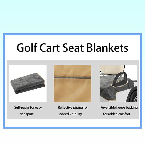 1 stk. golfvognsdæksel golf sædedæksel golfvogns sædedæksel