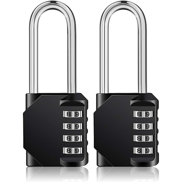 Utendørs lang kode hengelås for port, skur, 4-sifret stor 4-sifret