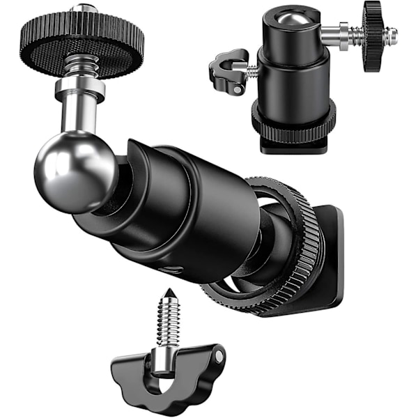 Skruvkamera 21 skruvar 1/4 \"till 1/4\", Adapter 3/8 1/4 Montering Patella, Fäste Kameraskruvar För Stativ Och Monopod Blixttillbehör