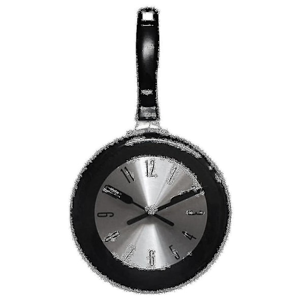 8 Inch Frying Pan Design Hanging Wall Clock Kitchen Metal Clock ,