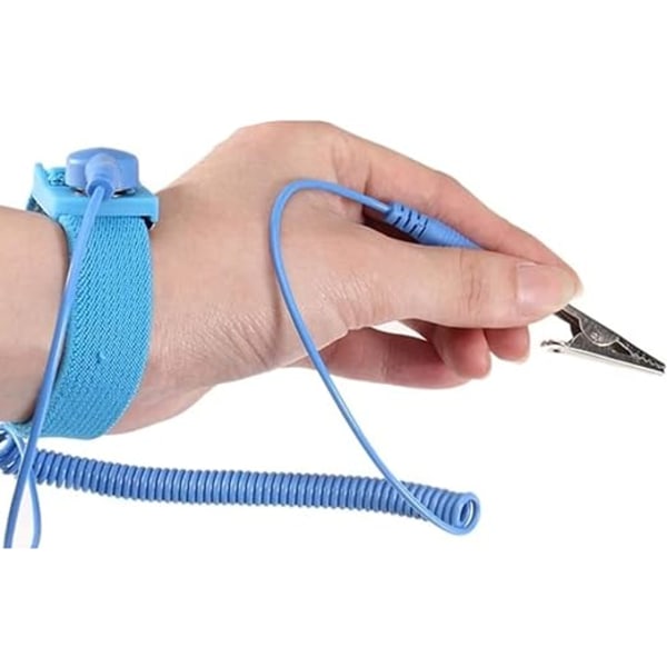 4 st blå antistatiska armband, antistatiska armband