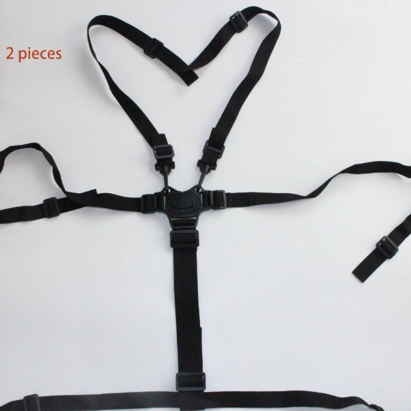 Black high chair belt, 5 point seat belt, high chair safety