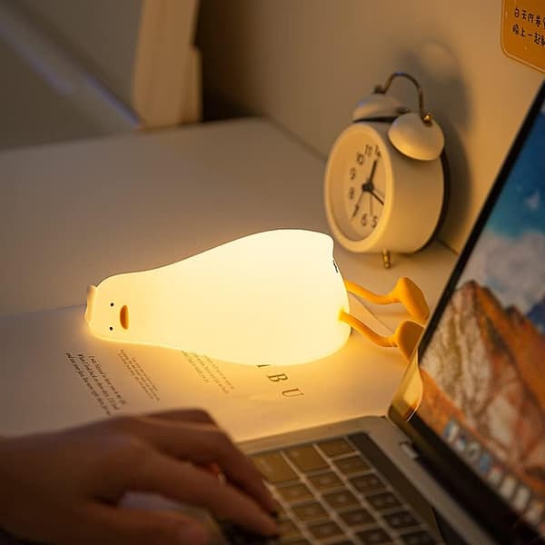 LED Liggende Flat Duck Nattlys
