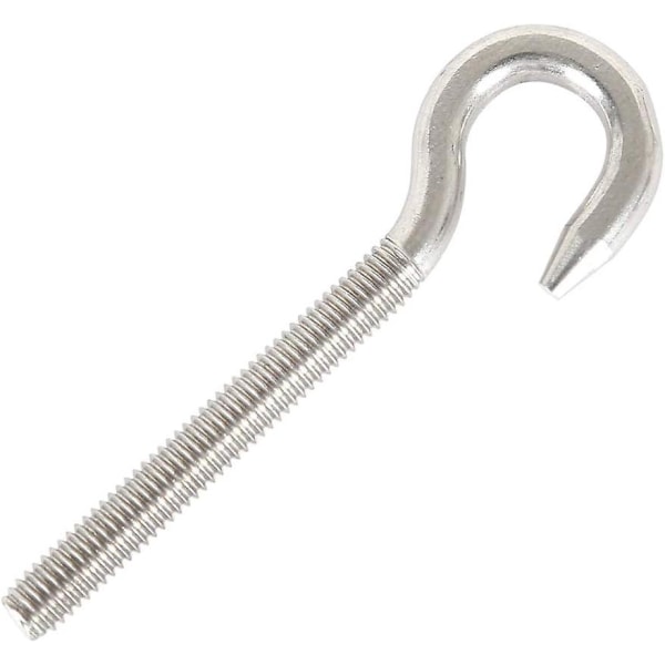 M12 krokbolt skrue ring krok 304 rustfritt stål høy hardhet stål krok bolt henge element skrue krok for hengende lysekroner håndverk 2PCS