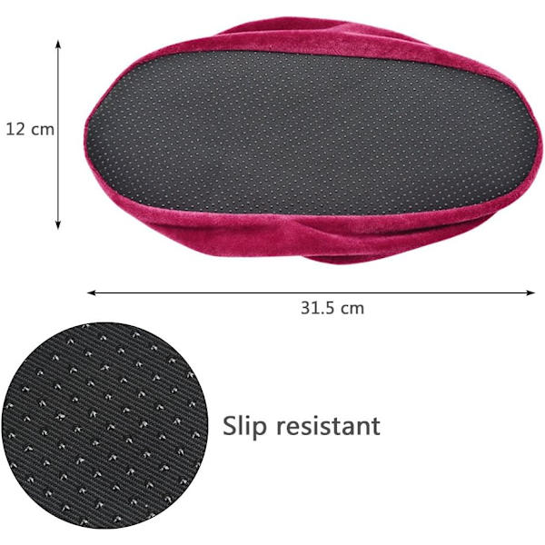 5 Par Genbrugelige Vaskbare Oversko med Anti-Slip Slipper