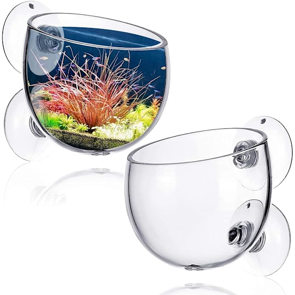 2 glasplanter, akvarium vattenväxtplantering, med 2